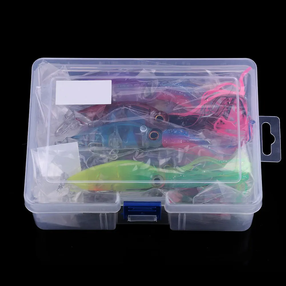 8 шт. искусственная рыболовная приманка для троллинга в соленой воде пластиковая