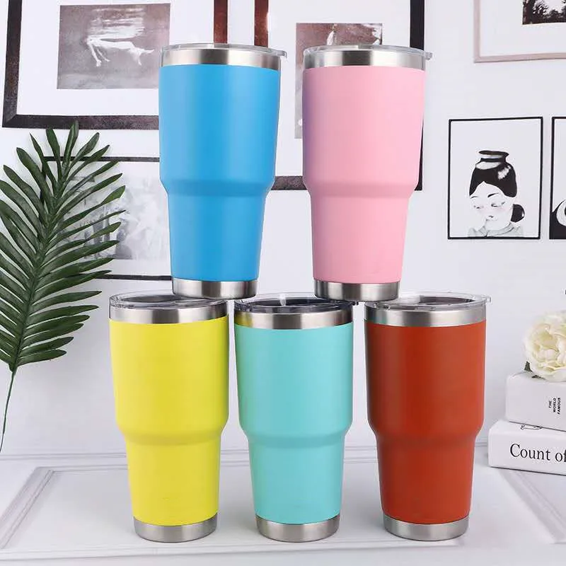 

30oz Stainless Steel tumbler Double Wall Vacuum Insulated Travel Coffee Mug Large Capacity Sports Cups