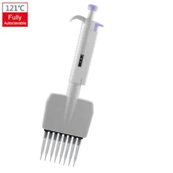 Pipette multi canaux entièrement Autoclavable, Volume réglable, Plus huit/douze canaux, 120 (C) 