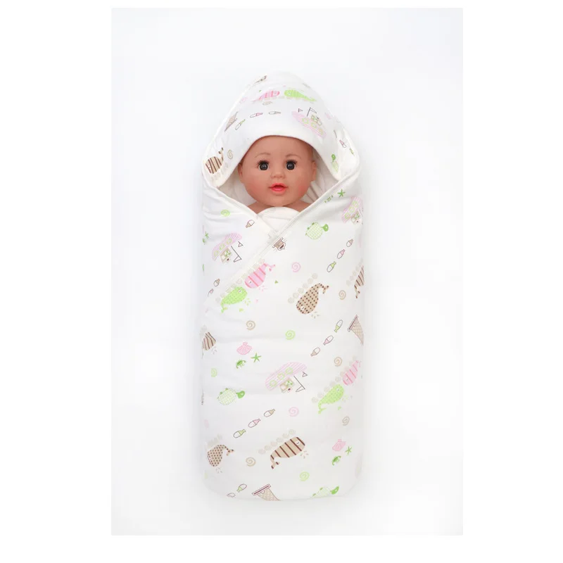 Новое Детское одеяло на весну и лето, банное полотенце, конверт для новорожденного, противопрыгающая шапочка с шапочкой, постельное белье для новорожденных