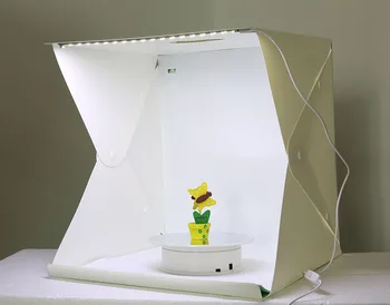 

40CM Large Size Folding Lightbox Photography Photo Studio Softbox LED Light Soft Box Photo Background Kit Light box Button Type