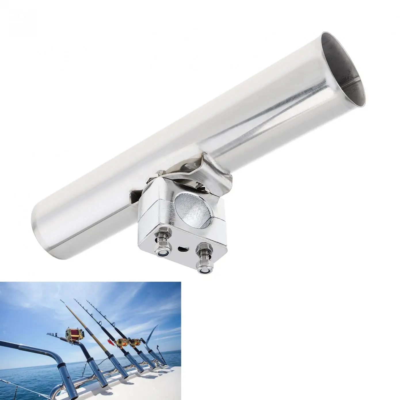 Stainless Steel Fishing Support Rod Stand Bracket Fishing Tackle Tool Adjustable Direction Rod Holder for Boat Hot Sale