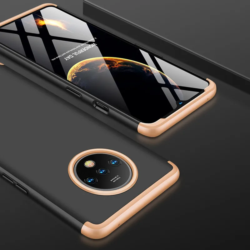 One Plus 7 7T 7Pro чехол Oneplus7 360 градусов полностью защищенный Матовый Жесткий чехол для Oneplus 7T 7 Pro Чехол со стеклянной пленкой