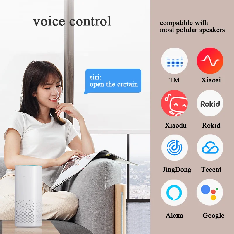 Автомобильные жалюзи Tuya для умного дома Wifi совместимы с Google Alexa|Жалюзи шторы и