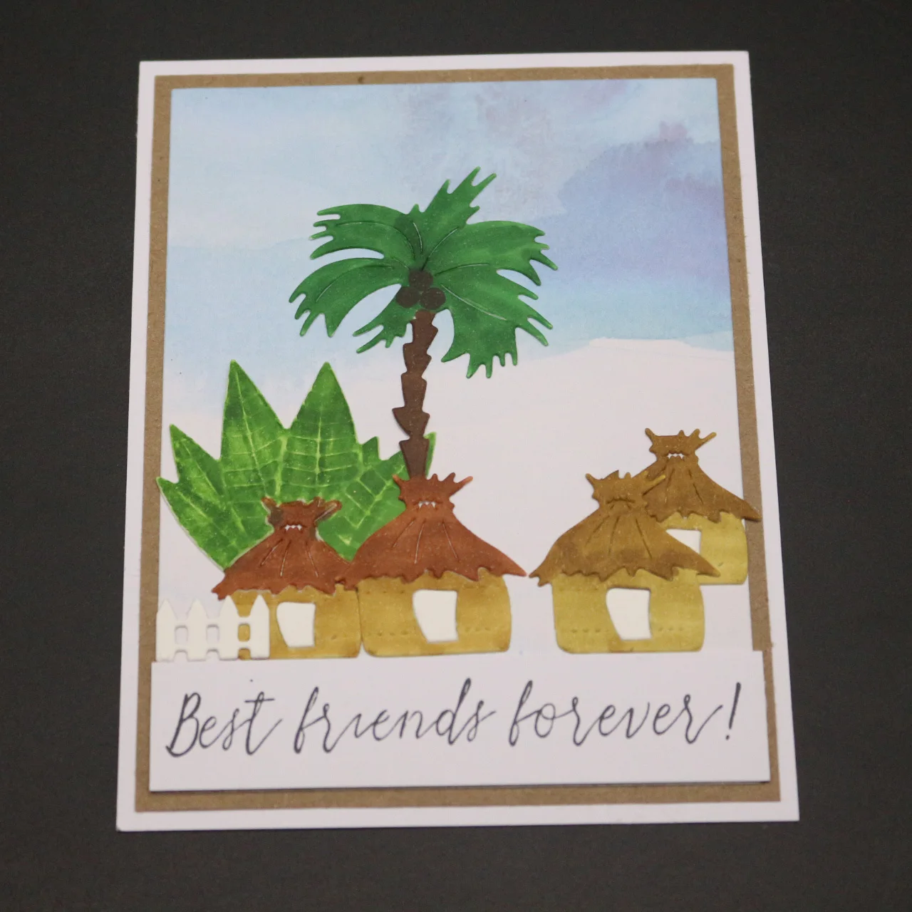 

ZhuoAng Coconut hut Cutting Dies for Card Making DIY Scrapbooking Photo Album Decoretive Embossing Stencial