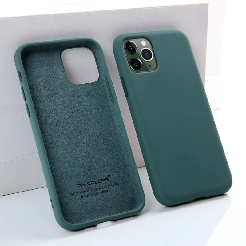 2020 new silicone phone case for iPhone 11 Pro Max TPU contrast color Xs 7 8 Plus |