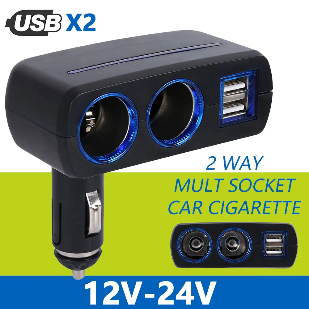2 порта прикуривателя адаптер питания с 3.1A двойной USB Автомобильное зарядное устройство для телефона gps iPhone samsung Xiaomi зарядное устройство