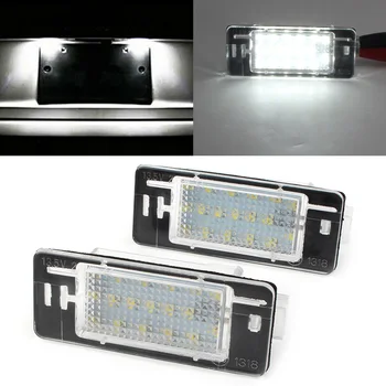 

2Pcs/Pair Car LED Rear License Number Plate Light Error Free Lamp For Opel Vectra C Estate 2002 2003 2004 2005 2006 2007 2008