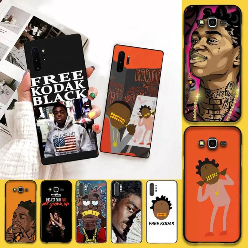 HPCHCJHM Kodak Black Rapper Phone Case Cover For Samsung Note 7 8 9 10 pro Galaxy J7 J8 J6 Plus 2018 Prime