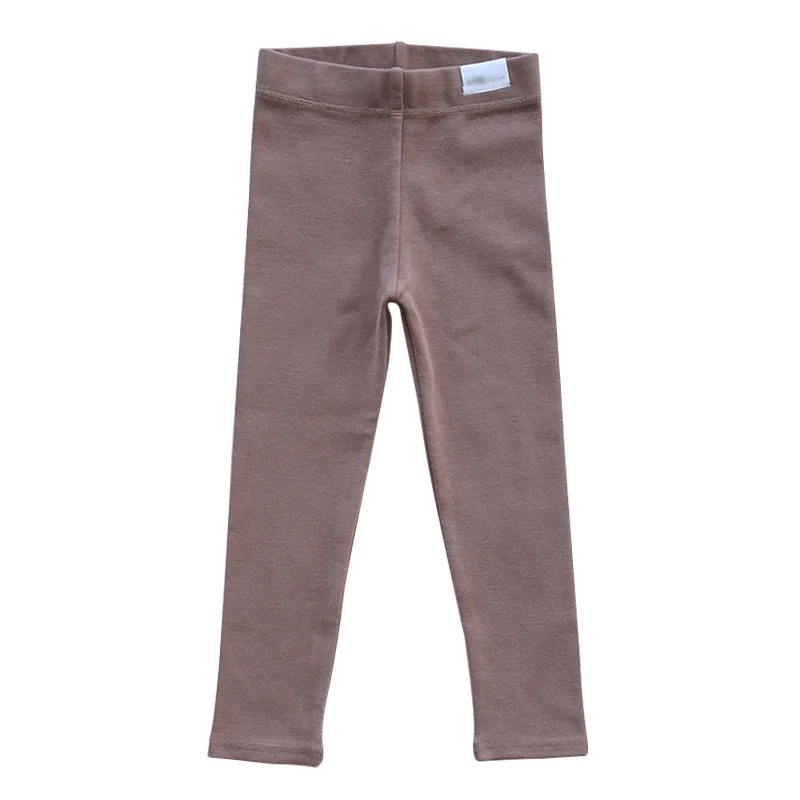 Baby leggings candy thickened children kids infant baby combed cotton spring autumn fall winter - Цвет: 5