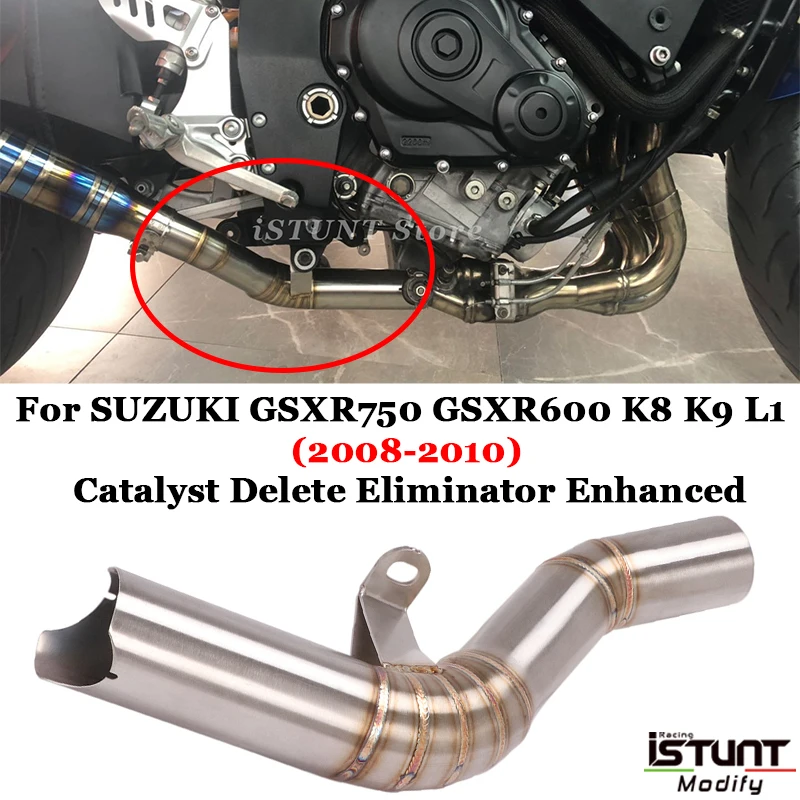 Выхлопная труба для SUZUKI GSXR 600 750 K8 K9 L1 GSXR750 GSXR600 2008 2009 2010 | Автомобили и мотоциклы