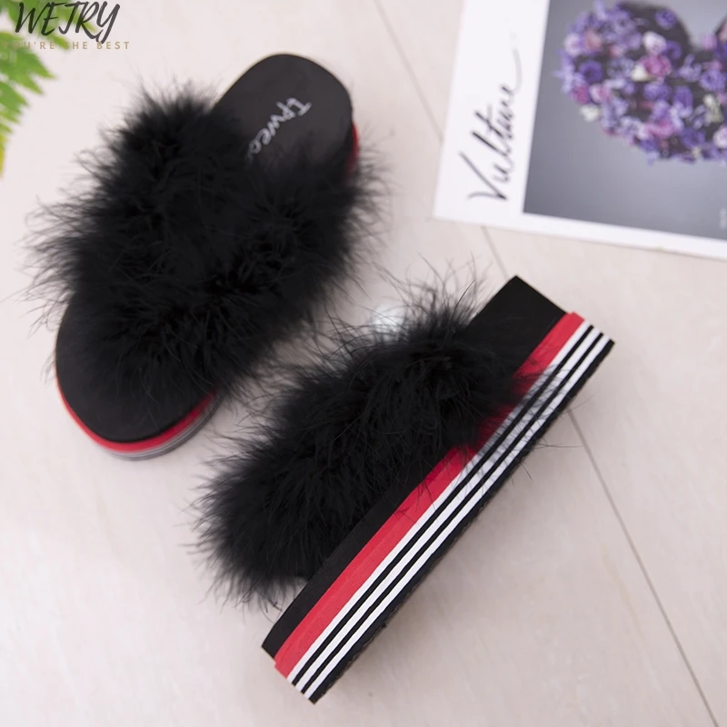 fenty slippers fur
