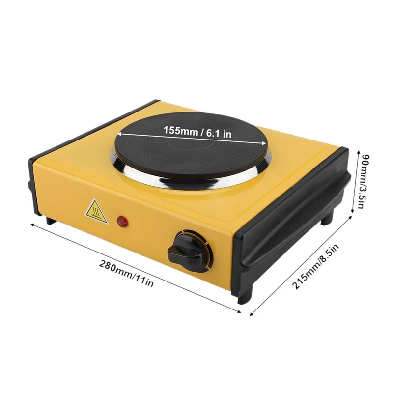 Electric Heater Stove Practical Electric Heater Hot Plates Stove Electrothermal Furnace for Laboratory Melt Wax Solid 1000W(EU P