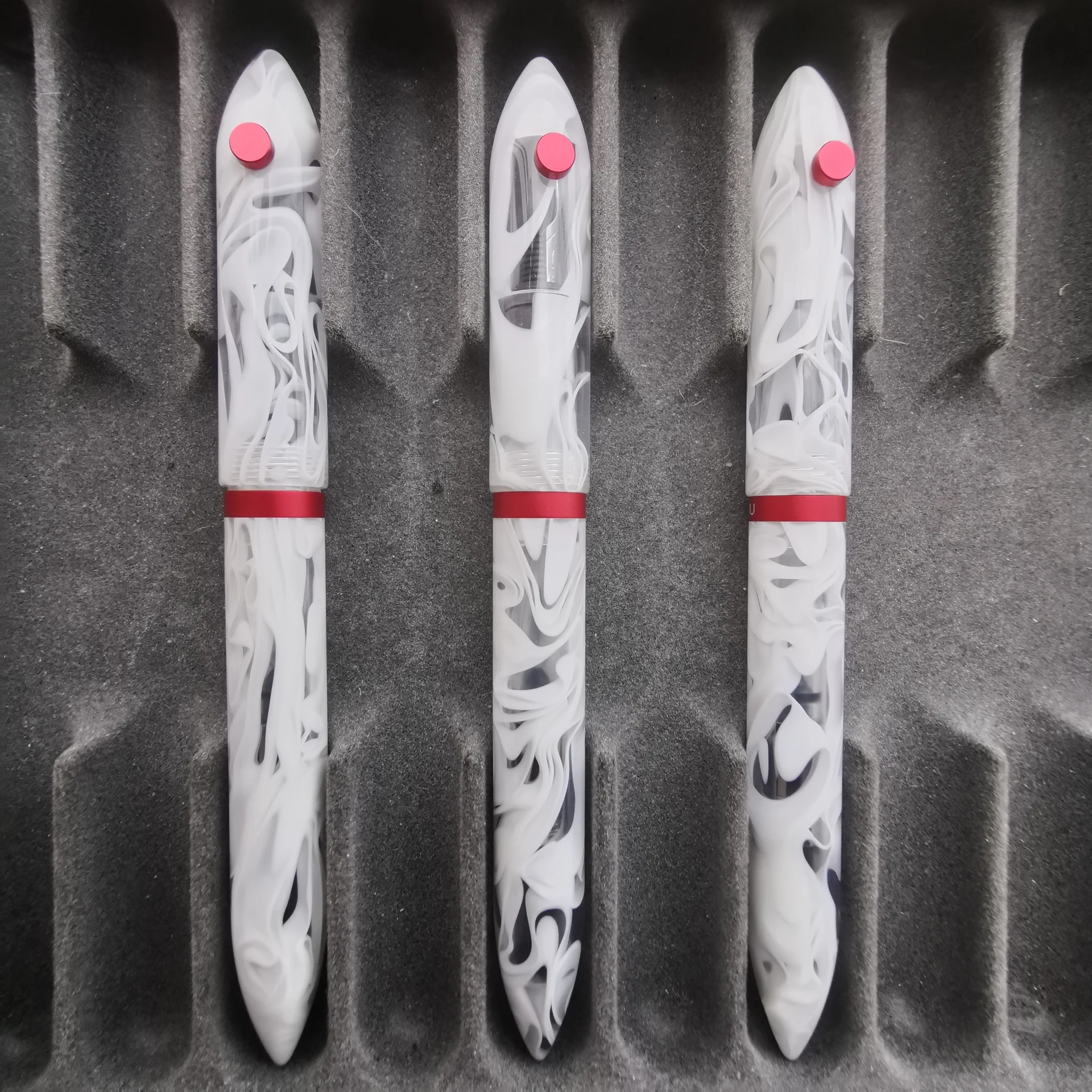 

1Pc Smog Resin Fountain Pen Could Be Eyedroped Convereter Pen M Nib Each One Are Different Stationery Office school supplies