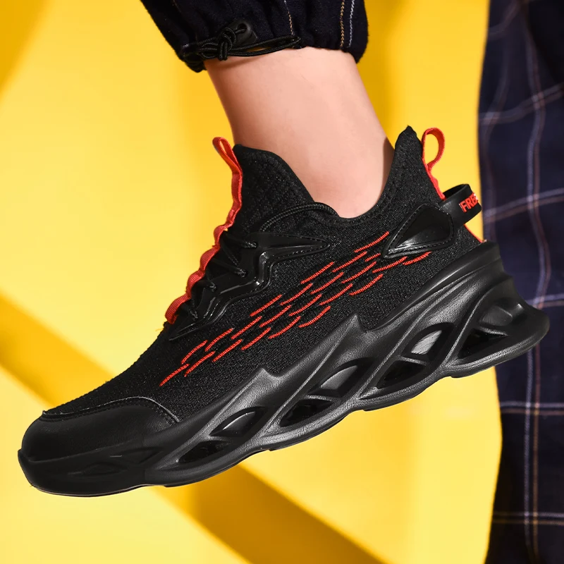 

2019 new Men Running Shoes Shock Absorption Cushion Breathable Lightweight Comfortable Footwear Outdoor Sports Sneakers walking