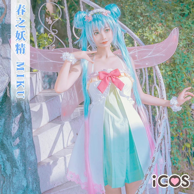 

Hatsune Miku Snow Miku Cosplay Costumes The Spring Of The Demon Magical Mirai Adult Unisex Role Playing Clothing S-XL In Stock