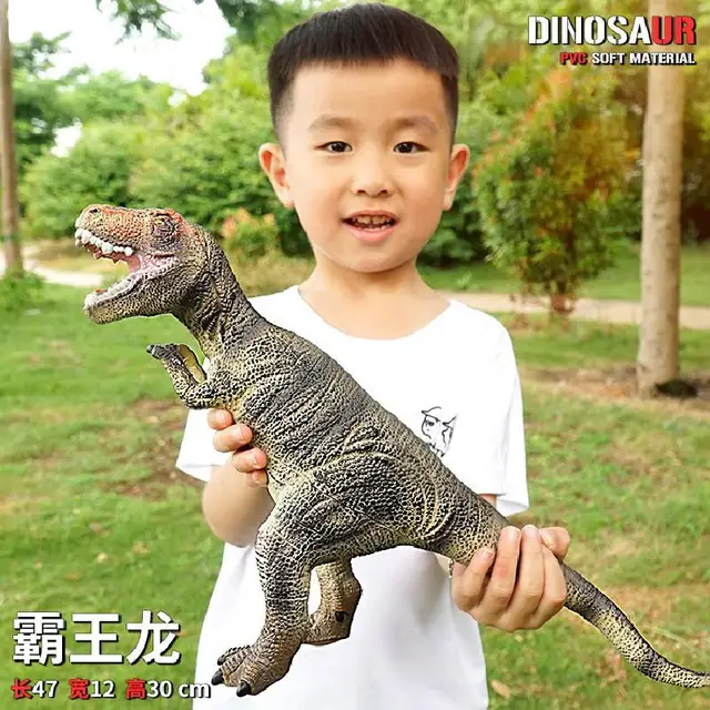 Simulation Soft Rubber Tyrannosaurus Rex Toy Model Children's Dinosaur Model Suitable For Children's Birthday Model T-rex Toys 1