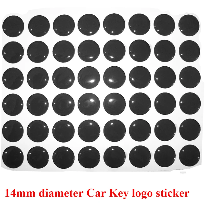 

500pcs 14mm Resin crystal material car key Emblem badge, color never fade