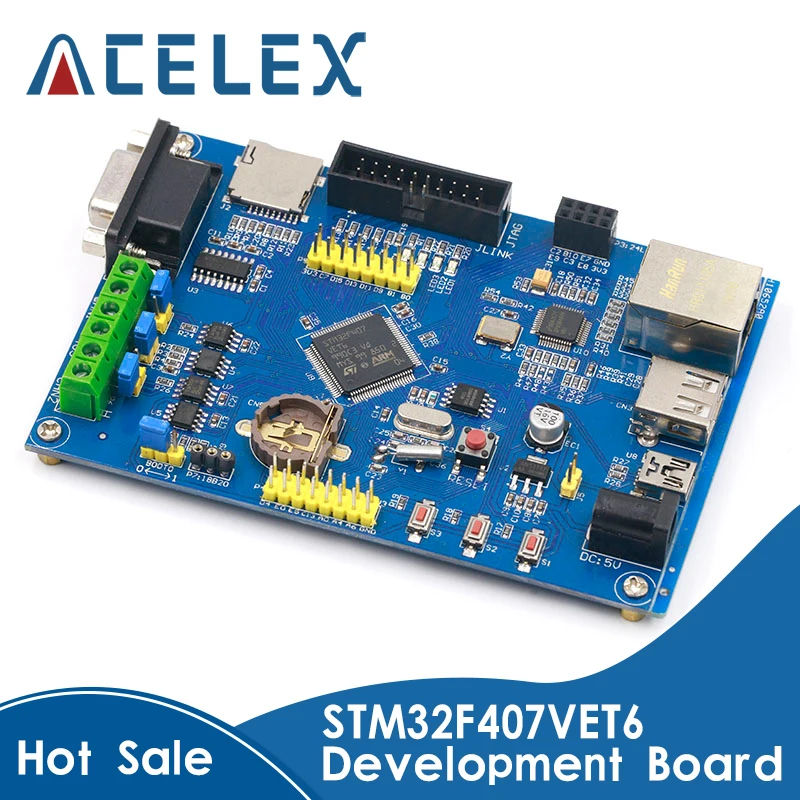 Промышленный контроль STM32F407VET6 Плата развития RS485 Dual CAN Ethernet сеть STM32|Детали и