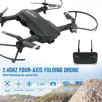

Foldable RC Drone with 4K HD Camera FPV RC Helicopter Aircraft Headless Mode Optical Flow Remote Control Toys