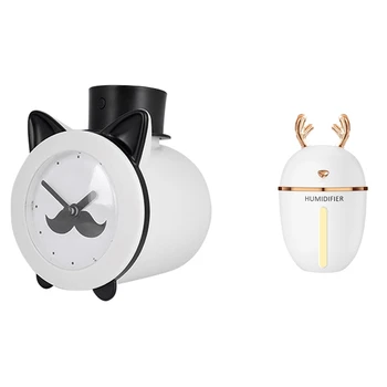 

1 Set Time Humidifier Usb Essential Oil Diffuser Deer Air Humidifier Usb Aroma Essential Oil Diffuser-420Ml & 450Ml