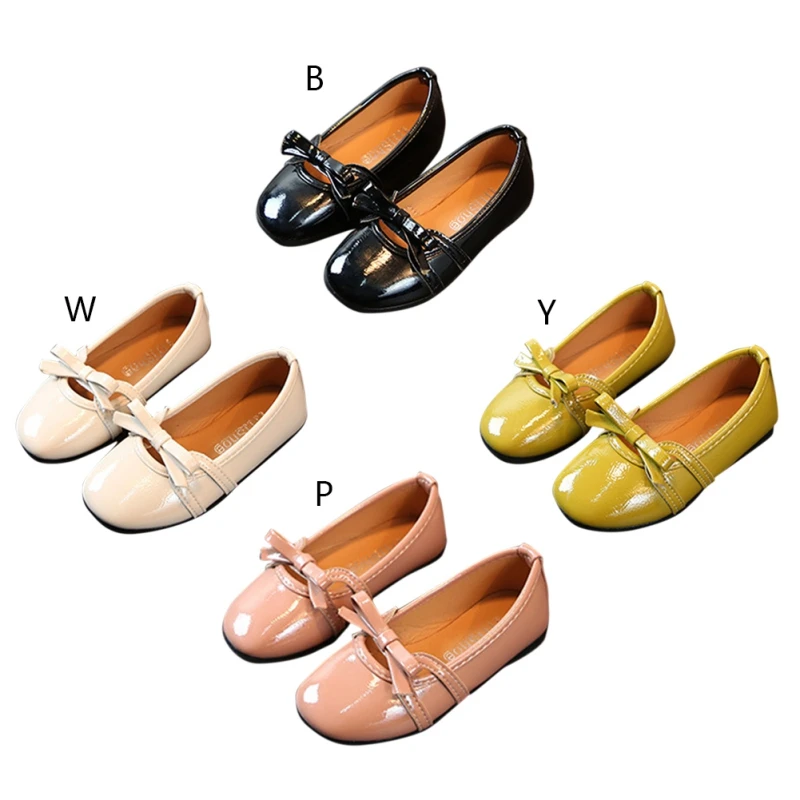 New Autumn Children Shoes Girls Shoes sequins Bow Princess leather shoes Girls Casual Shoes dance shoes