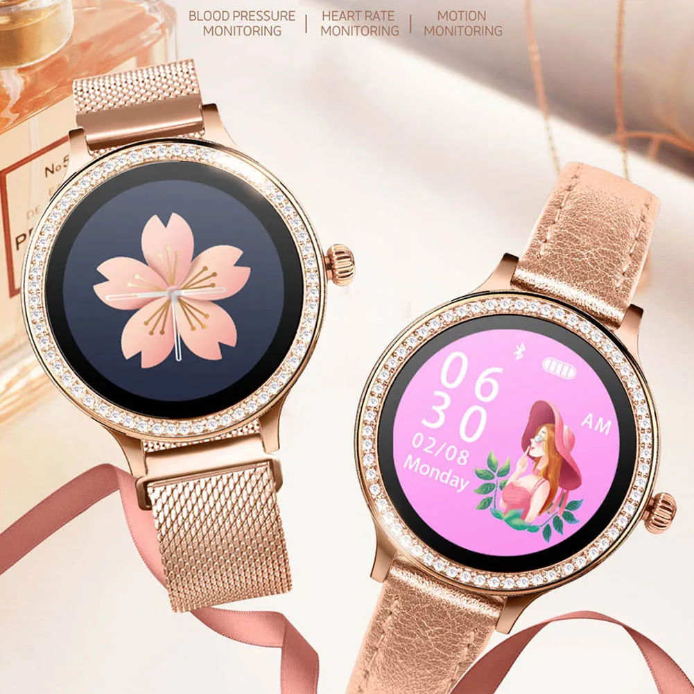 

Smart Bluetooth Bracelet Intelligent Health Monitoring Crystal Dial Watch LSMK99