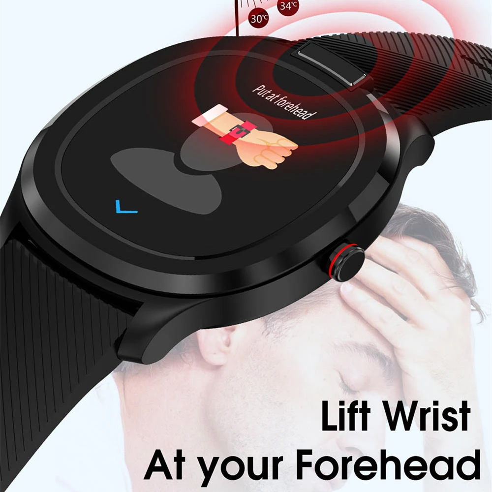 Cobrafly T01 Smart Watch Men Women Forehead Temperature Measurement Fitness Wristband Heart Rate Monitor Smartwatches Waterproof