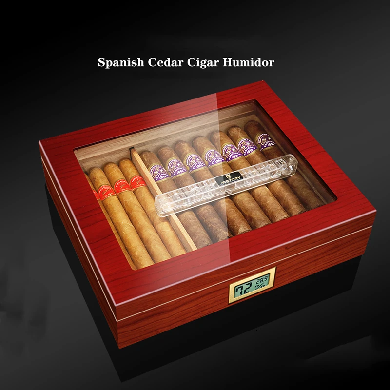 Коробочка для сигар из кедровой древесины COHIBA дорожная деревянная коробка чехол