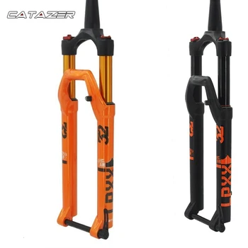 

Bicycle MTB Fork 26/27.5/29er Suspension Fork Lock Straight Tapered Thru Axle QR Quick Release Rebound Adjustment 140mm Stoke