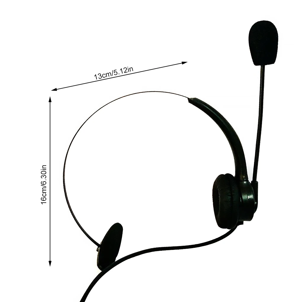 USB Headset with Microphone Computer Laptop Wired Earphone Black Earphone Line Control Business Mic Headset