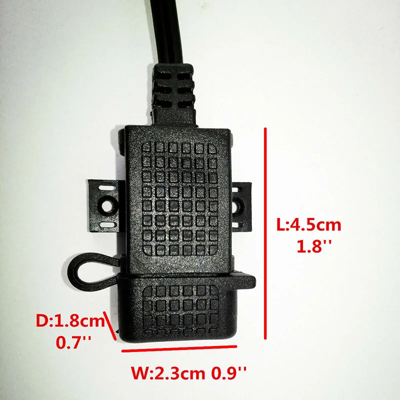 Водонепроницаемый SAE к USB Мотоцикл Зарядное устройство адаптер для телефона gps 12-24V