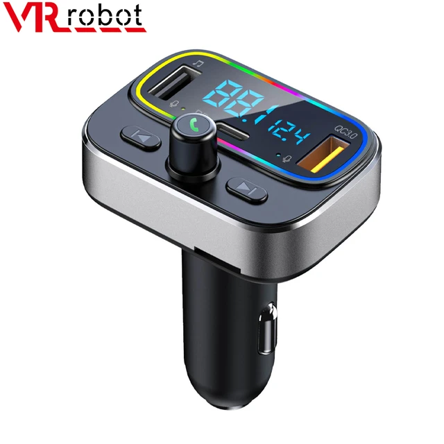 Car Mp3 Player Bluetooth 5.3 Fm Modulator Wireless Rgb Light Tf Card U Disk  Player Dual Usb Type-c Fast Charger Car Kits - Fm Transmitters - AliExpress