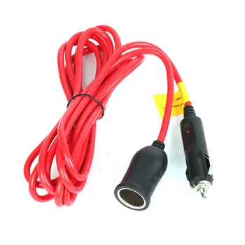 

Car Cigarette Lighter Extension Cable Cord 12V 24V 3.6m Copper Lead Charger Socket Power Adapter built-in Fuse