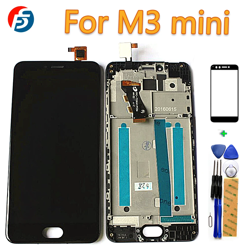 Сенсорный экран 5 0 дюйма для Meizu M3 Mini ЖК дисплей с дигитайзером в сборе рамка 1280*720