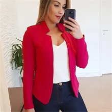 2021 Autumn and Winter New Product Pure Color Casual Professional Small Suit Jacket Top Women's Clothing