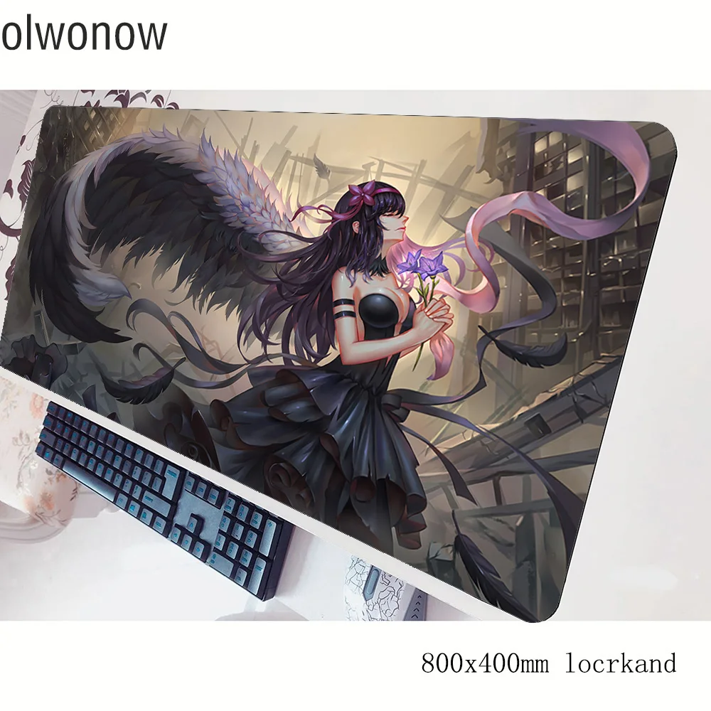 Homura Akemi коврик для мыши с массовым рисунком компьютерный коврик 800x400x2 мм игровой коврик для мыши большой милый коврик для мыши Клавиатура игры ПК геймер стол