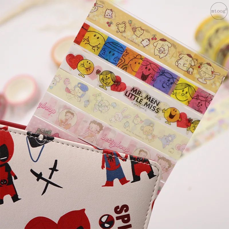 1 компл./1 лот клейкая лента из рисовой бумаги мультфильм девушка серии декоративный Клей Скрапбукинг DIY бумаги японские наклейки 5 м