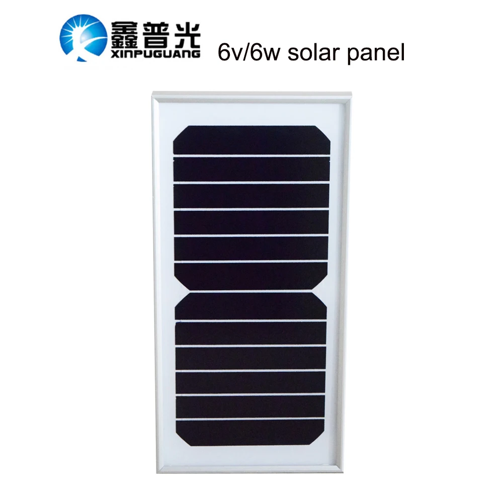 

5V 6W Glass Solar Panel Solar Module Cell Kit 6V High Efficiency Solar Panels Off Grid Solar System for Home/Phone/ Battery