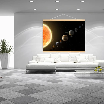 

Solar System Picture Planet Saturn Mars Poster Astronomy Space Wall Art Education Canvas Print Painting Kids Room Decoration