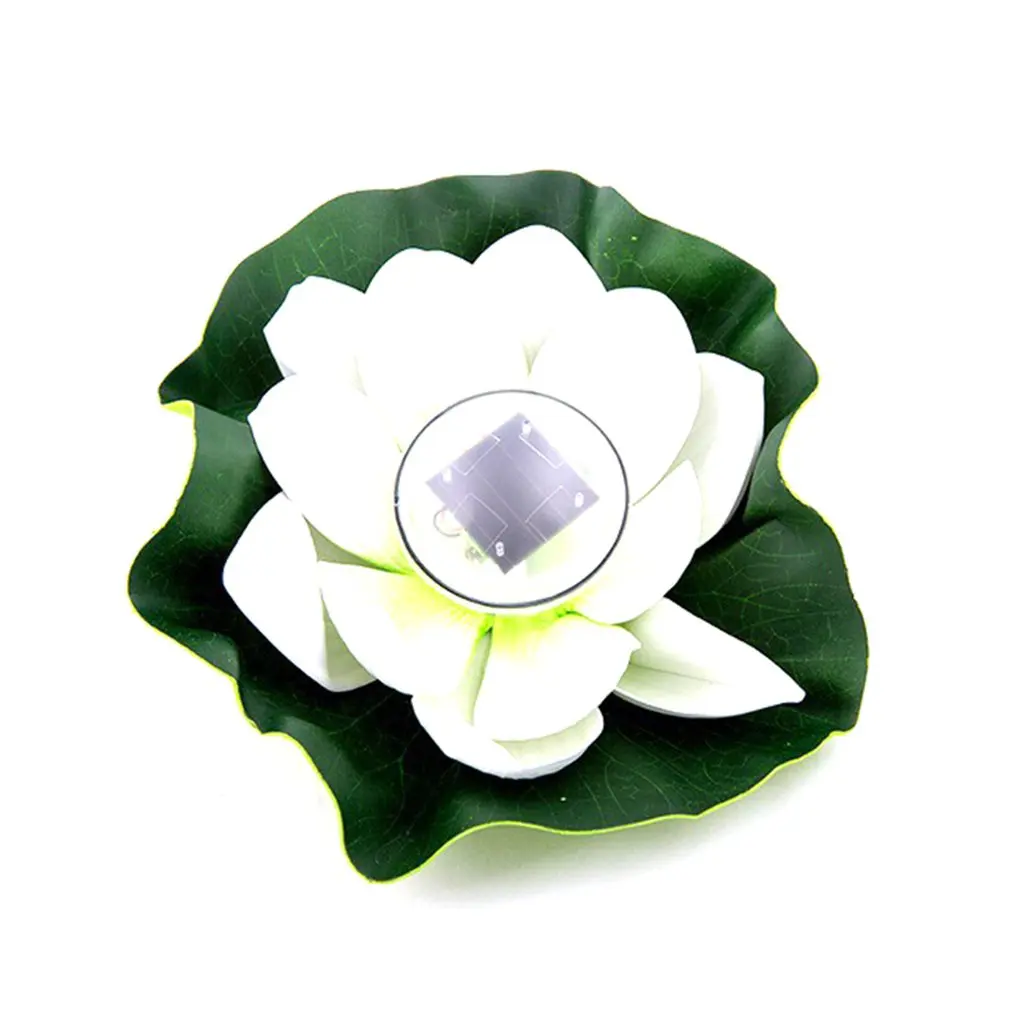 

Environmental Protection Waterproof Closed Ring Waterproof Pond Water Drift Lamp Solar Lotus Lamp Wish Lotus Leaf Lamp