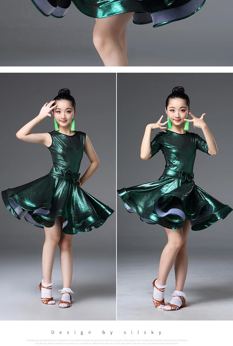 Latin Dance Dress Women Professional Latin Dance Costumes for Girls New Competition Costumes for Children Latin Test
