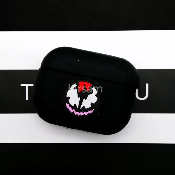 blackvenom3 Чехол для Airpods Pro Чехол жидкий силиконовый беспроводной чехол для наушников для airpod 3 Чехол Для Air Pods 3 Аксессуары для наушников - Цвет: blackvenom3