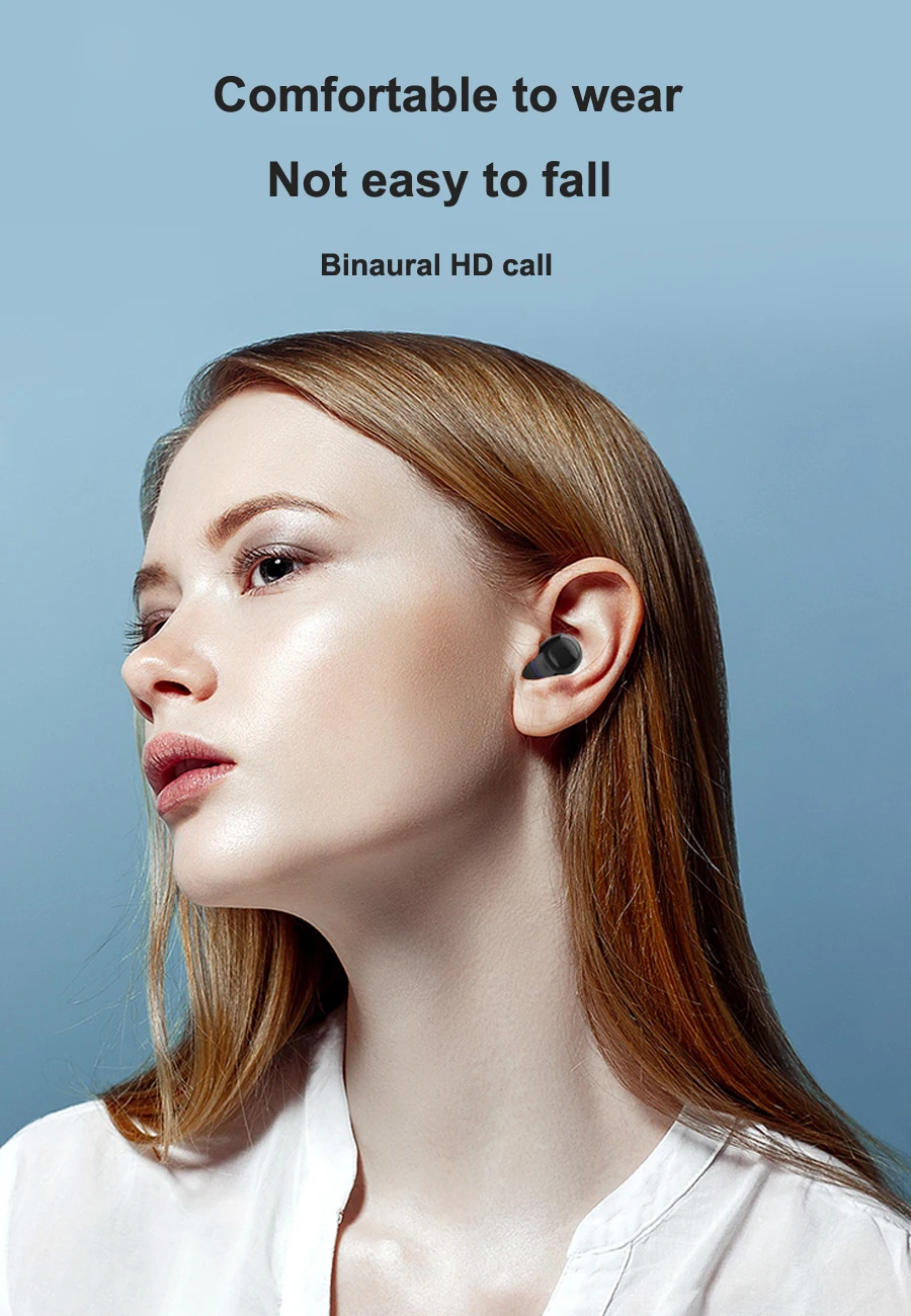 Новые Bluetooth наушники беспроводные наушники спортивные бас TWS мини стерео наушники гарнитура с микрофоном 2200 мАч зарядная коробка
