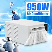 950W Портативный кондиционер холодного/тепла двойного назначения таймер на 24 часа 110 V/AC 2 лампа с шестеренками светодиодный пульт управления с пультом дистанционного управления