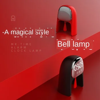 

New Style Creative Time Gentleman Alarm Clock around Smart Multi-functional Timing Sleep Voice Wake Bedroom Bedside Table Lamp