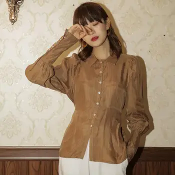 

2020 spring Women Striped Long Sleeve Blouse Slim Female Shirt Casual Ladies vintage Blouses Top Blusas r2469