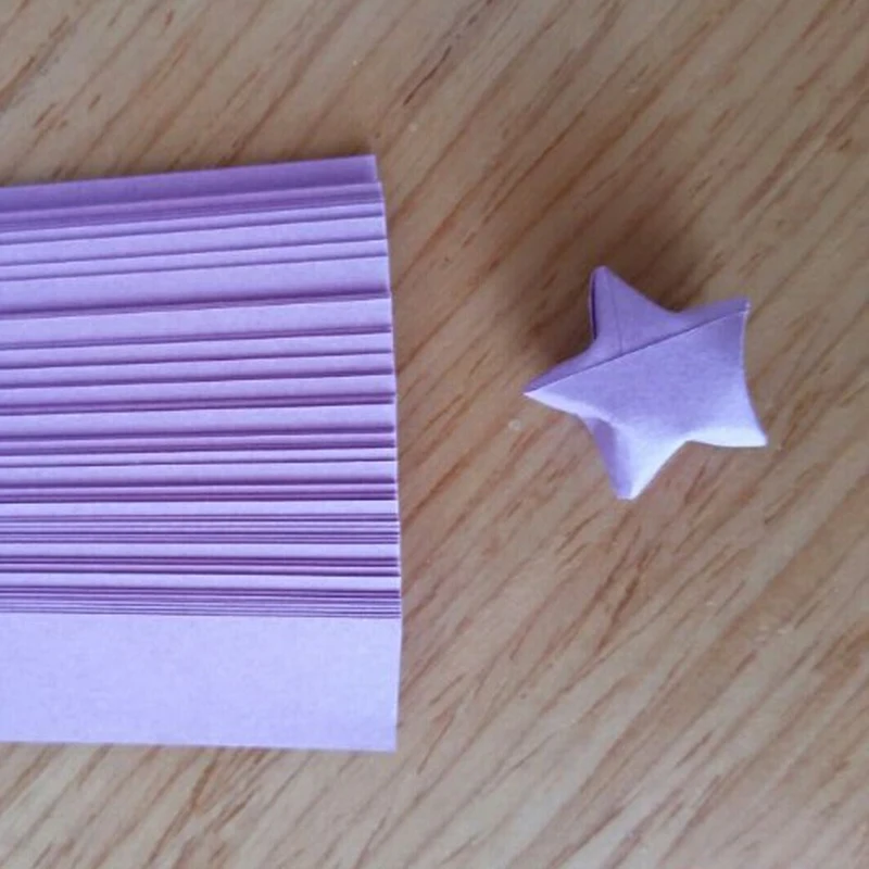 90pcs Colorful Star Origami Paper Strips Set