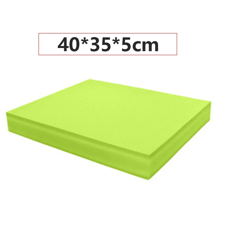 40x35 green Коврик для йоги, не скользящая Подушечка для йоги, тренировочные универсальные для фитнеса, упражнения унисекс, домашняя пена, гимнастика, баланс, коврик для спортзала - Цвет: 40x35 green