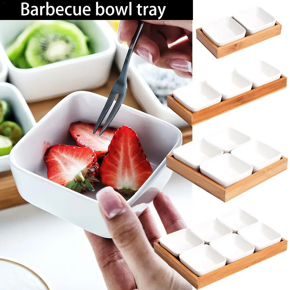 

Ceramic Small Square Bowl Mini Bowl Multi-Color Dessert Sauce Vinegar Dishs Porcelain Dinner Sets Tableware Tray Kitchen Stuff